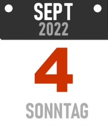 Sonntag, 4. September 2022