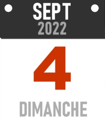 Dimanche, 4 septembre 2022