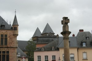 dark clouds above Echternach