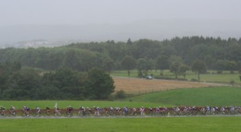 riders in the rain