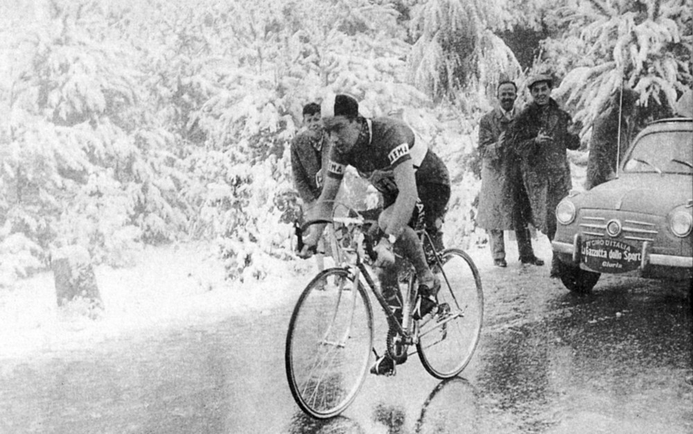 Charly Gaul in 1956 on the Monte Bondone
